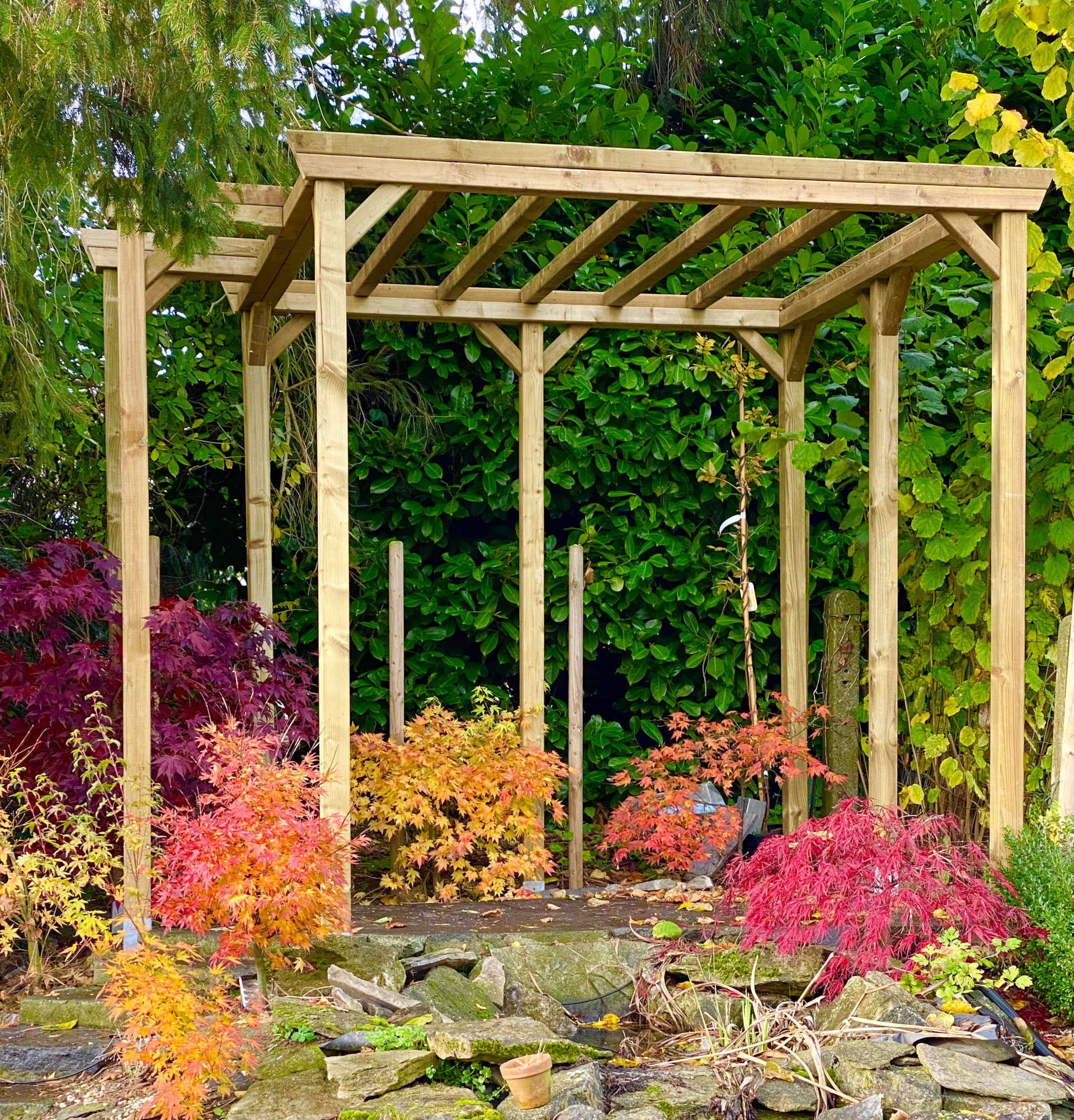Bois – Pergola à Ecaussinnes